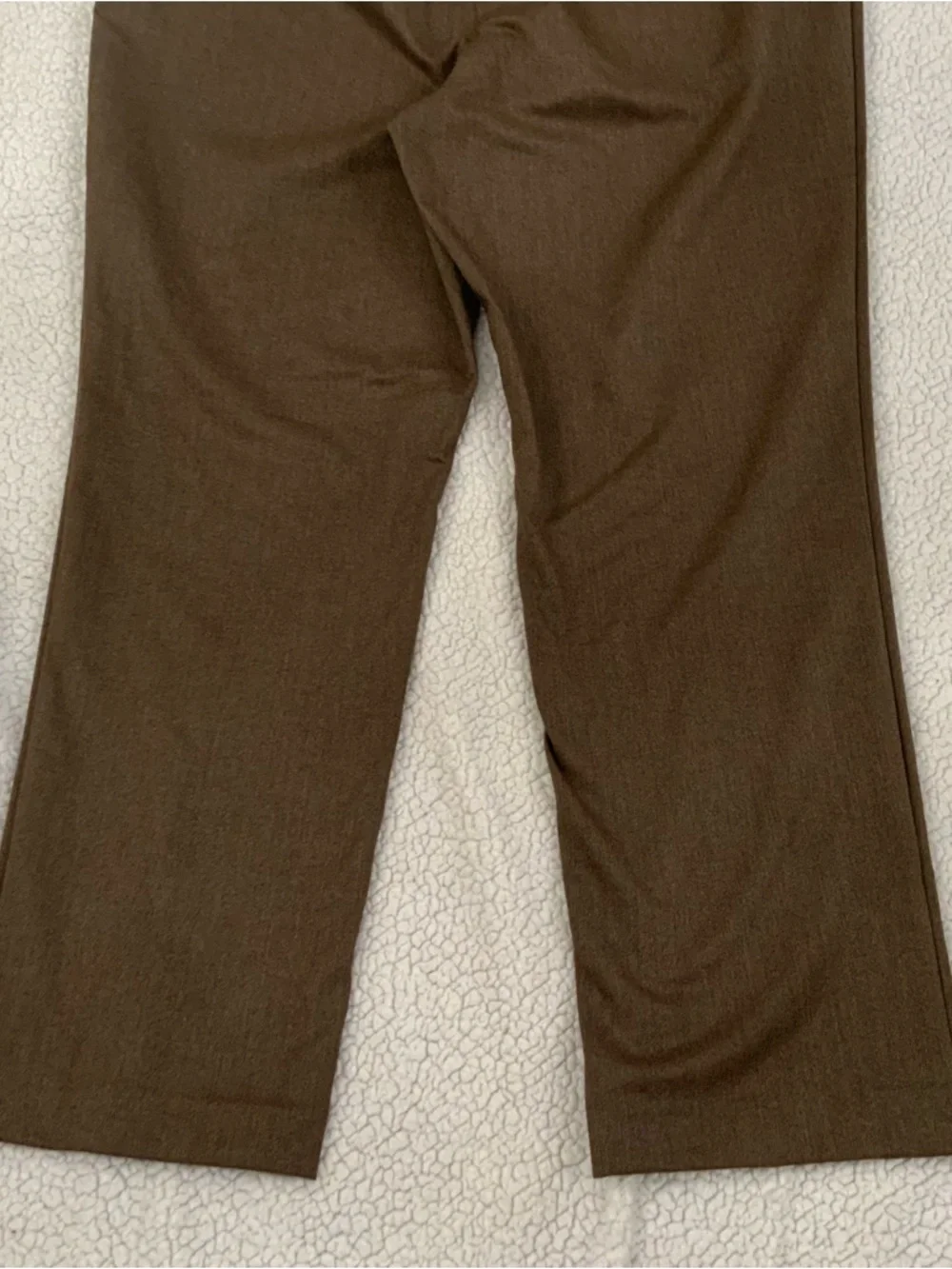 Talbots Petites Elastic Waist Pull On Pants 16P Stretch Brown Office To Casual - Picture 11 of 13